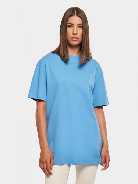 sportliches Urban Classics Damen T-Shirt Oversize 220 g/m&sup2; mit Baumwolle Blau