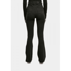 stylische Urban Classics Damen Jeans Stretch Taschen 375 g/m² mit Baumwolle Schwarz