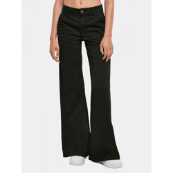 stylische Urban Classics Damen Jeans Stretch Reißverschluss Taschen mit Baumwolle Schwarz