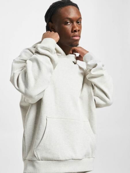 l&auml;ssiger Urban Classics Herren Hoodie Kordelzug Kapuze 460 g/m&sup2; mit Baumwolle Grau