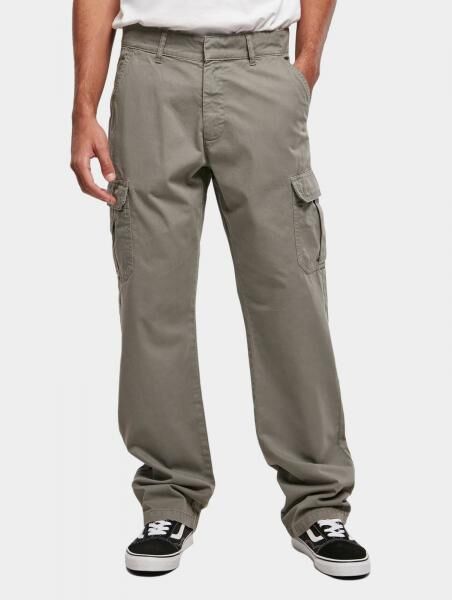 l&auml;ssige URBAN CLASSICS Herren Jeans Straight Fit Taschen 320 g/m&sup2; mit Baumwolle Grau