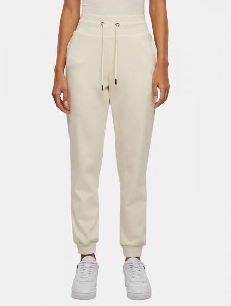 l&auml;ssige Urban Classics Damen Hose Stretch Kordelzug Taschen mit Baumwolle Ecru-Wei&szlig;