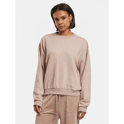 modernes Urban Classics Damen Sweatshirt 280 g/m² mit Baumwolle Alt-Rosa