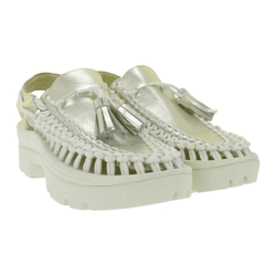 Moderne KEEN UNEEK PLT Tassel Unisex Leder Plateau-Sandalen – Stylische Freizeitsandalen mit innovativem Zwei-Kordel-Design 1030338 Champ