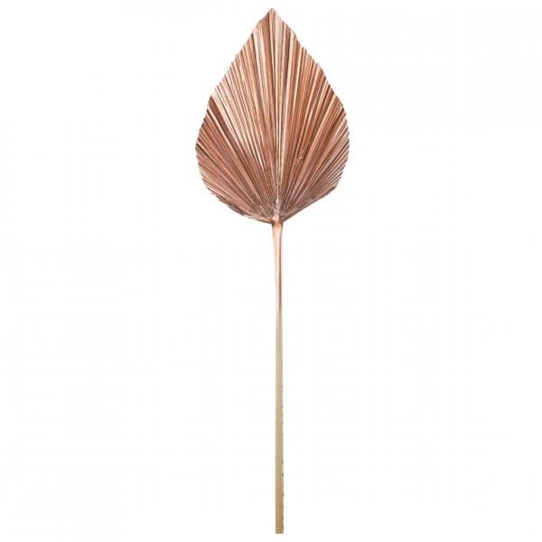 Light & Living Kunstzweig mit Palmblatt „Plantae“, kupferfarben, 90 cm