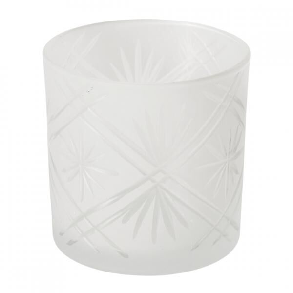 Boltze Windlicht Carvo, weiß, 10 cm