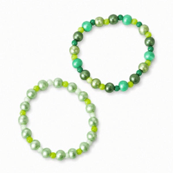 Boltze Armband mit Perlen, grün, 2er-Set, sortiert