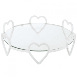 J-Line plateau Hart wit 36 cm