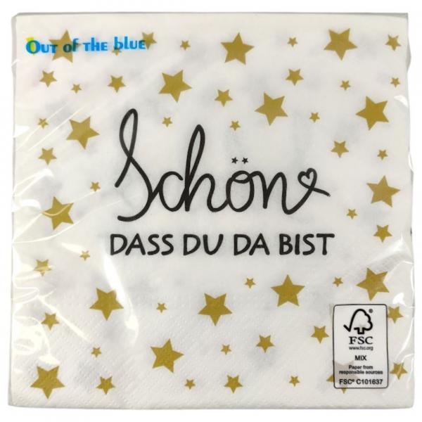 Out of the Blue Servietten 33 x 33 cm, 3-lagig, 20 Stück