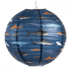 Rex London Laterne „Sharks“ aus Papier, 40 cm