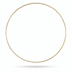 Stern Fabrik decoratie ring goudkleurig 50 cm