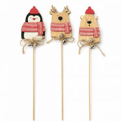 Noor Living Deko-Mustertuch Winterholz 31 cm 3fach sortiert