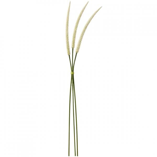 J-Line Kunstzweig Fuchsschwanzbündel weiß 119 cm