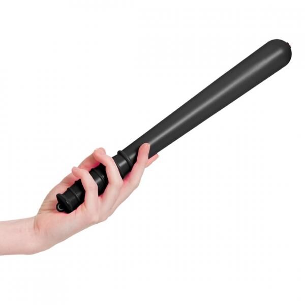 Polizeischlagstock mit Quietschgeräusch schwarz 34 cm
