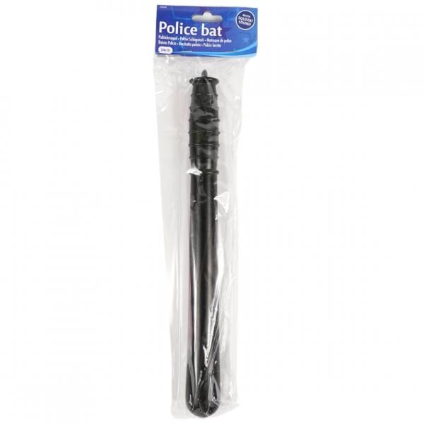 Polizeischlagstock mit Quietschgeräusch schwarz 34 cm