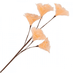 Kunsttak Feather bloemen perzik 85 cm