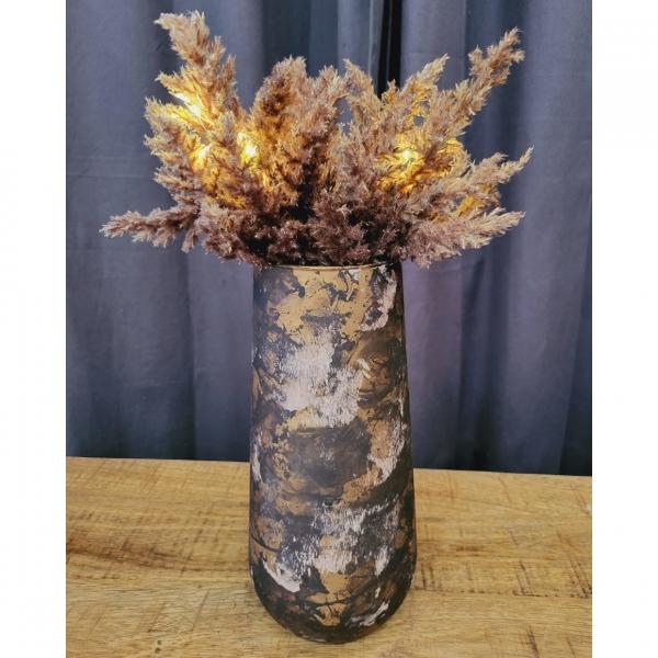 Countryfield Künstlicher Zweig Astilbe LED auf Batterie braun 90 cm