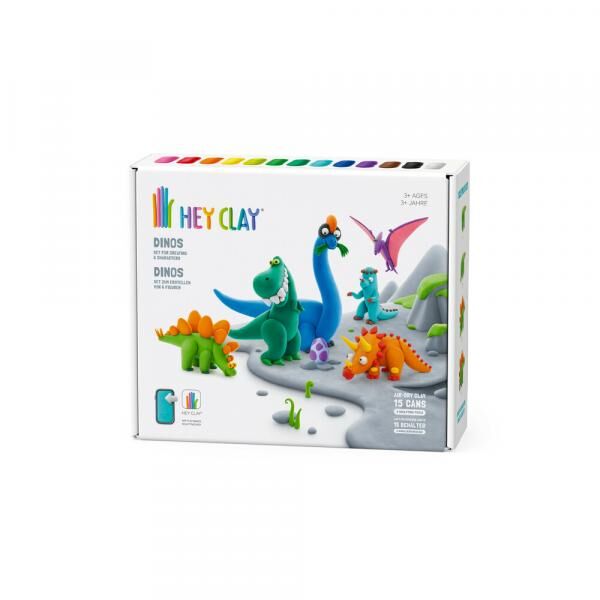 Hey Clay - Dinos Set - 15 Dosen