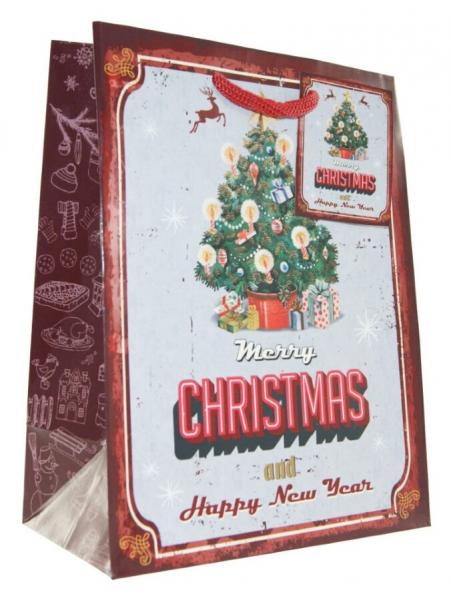 Weihnachtsgeschenkt&uuml;ten Vintage - Medium - 5 Motive