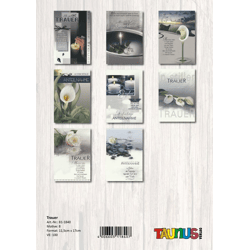 Trauerkarte - 100 Stück - 8 Motive