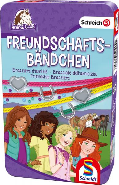 Schleich, Horse Club, Freundschaftsb&auml;ndchen - Mitbringspiel in Metalldose