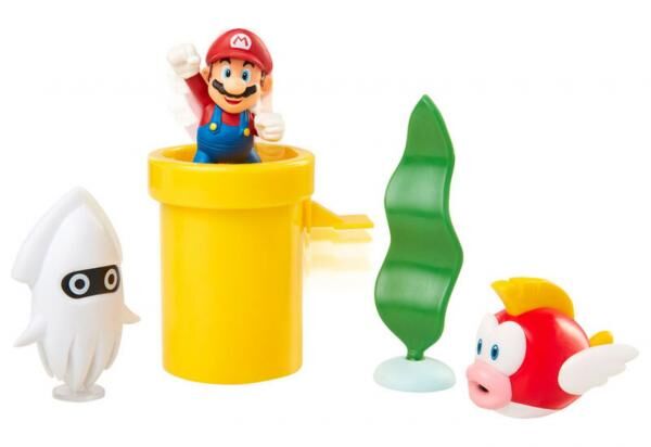 Super Mario - Unterwasserwelt-Spielset - Sammelfigur 6 cm