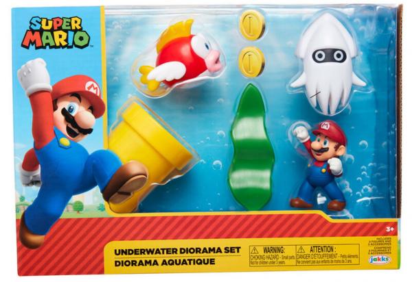 Super Mario - Unterwasserwelt-Spielset - Sammelfigur 6 cm