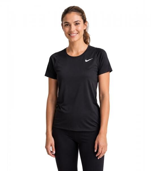 NIKE Dri-FIT Race f&uuml;r Damen Dri-FIT UV Miler f&uuml;r Herren Dri-FIT Miler f&uuml;r Kinder T-Shirt Fitness-Shirt Sport-Shirt Schwarz