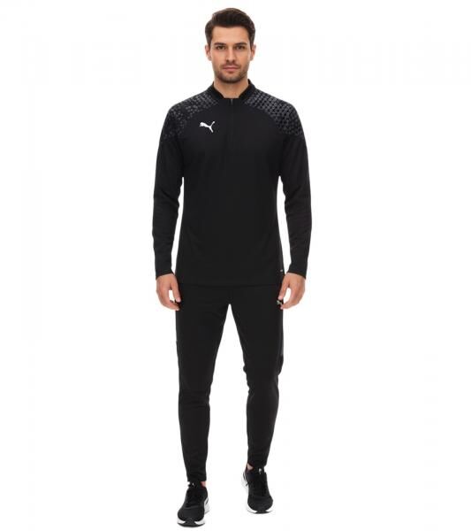 PUMA teamCup Herren Troyer-Pullover oder Jogging-Hose mit DryCell-Technologie Trainings-Shirt grafischem Design Sport-Hose Fitness-Pullover