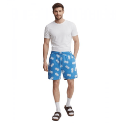 klassische BLEND Herren Freizeit-Shorts mit Kordelzug Shorts auch in großen Größen 20715497-184039 Blau