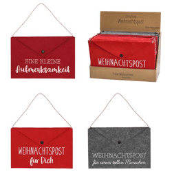 Umschlag Weihnachtspost Filz 3/s 