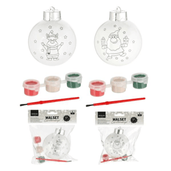 Malset DIY Christbaumkugel, 5tlg., 2/s, ca. 8cmD