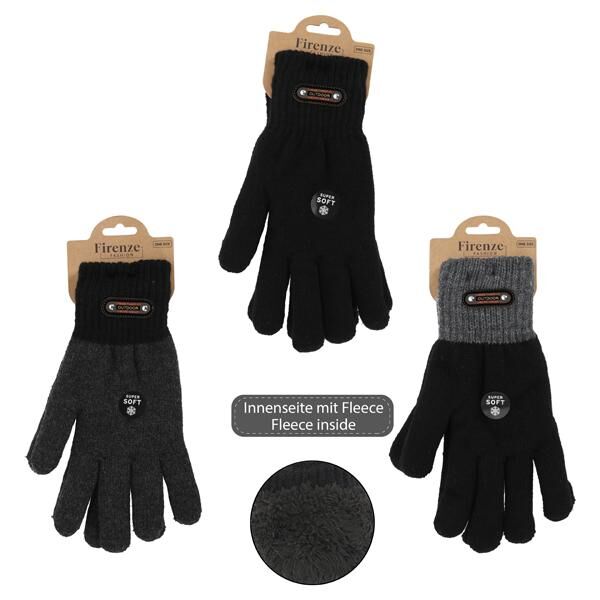 Handschuhe Herren Super Soft 3/s