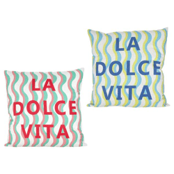 Kissen La Dolce Vita, 2/s, 45x45cm