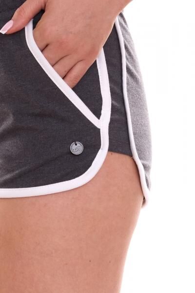 OCEAN SPORTSWEAR Damen Sweat-Shorts kurze Hose mit seitlichen Eingriffstaschen 99736902 Dunkelgrau