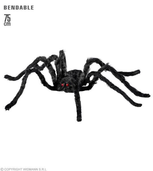 RIESIGE HAARIGE SPINNE BIEGBAR 75 cm