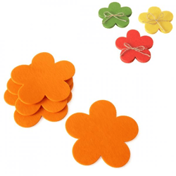 Boltze onderzetter Prilio vilt 13 cm 4 assorti set van 4