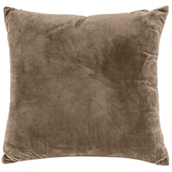 Tiseco kussen Crystal Velvet taupe 42 x 42 cm