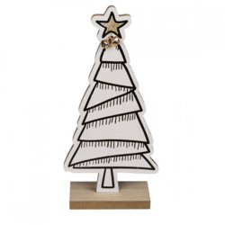 „Out of the Blue“-Weihnachtsbaum mit Glöckchen, 25 cm