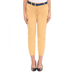 TOM TAILOR Damen Chino-Hose stylische Alltags-Hose mit Gürtel 46246404 Beige
