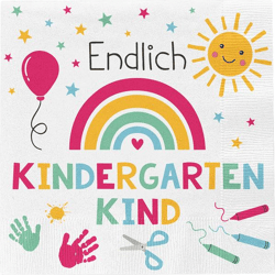 Servietten Kindergarten, 20er Pack