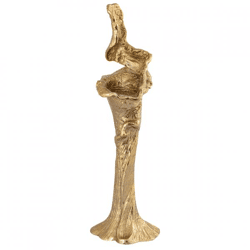 PTMD Kerzenhalter Mataly L aus Aluminium, goldfarben, 65 cm