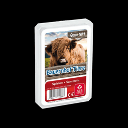 ASS Altenburger 22572088 - Animal Quartet: Farm Animals - Card Game