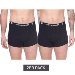 2er Pack Pierre Cardin Herren Baumwoll-Boxershorts Unterwäsche R808 6990 Schwarz