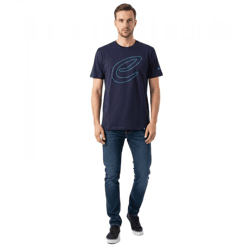 stilsicheres Formula E Herren T-Shirt nachhaltiges Baumwoll-Shirt mit Formula E Logo Sommer-Shirt Motorsport 701223608 001 Navy-Blau