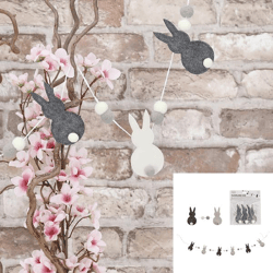 Girlande Osterhase Filz ca. 140cm lang 
