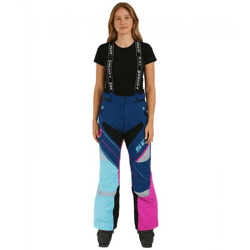 SCOTT Shell Pro Women's Motocross Bib Pants, Ski Pants, Motorsports Clothing, Waterproof Softshell Pants 245006 5340 Blue/Pink