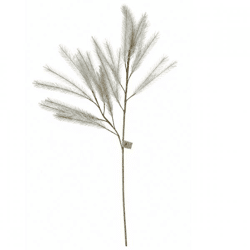 Kunsttak pluimen grijs 108 cm