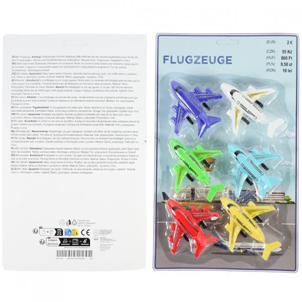Spielzeugflugzeuge, 10 cm, 6 Stück