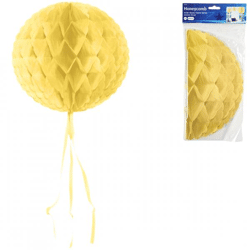 Folat honeycomb ball yellow 30 cm